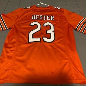 Devin Hester Throwback Bears Home Jersey, Size Large for men.